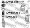 FEBEST VWSS-001 Mounting, shock absorbers
